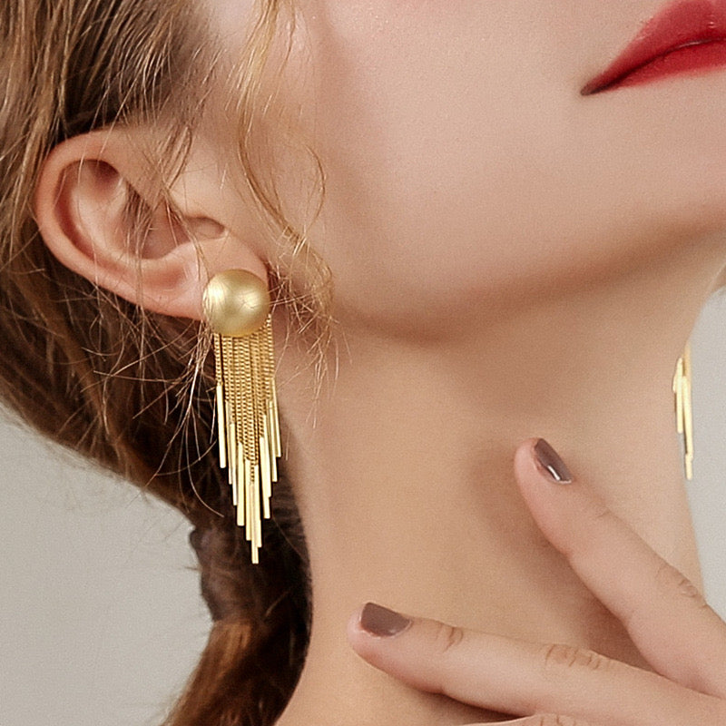 Luxury Long Tassel Earrings