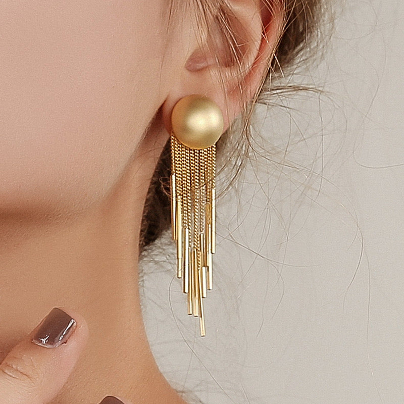 Luxury Long Tassel Earrings