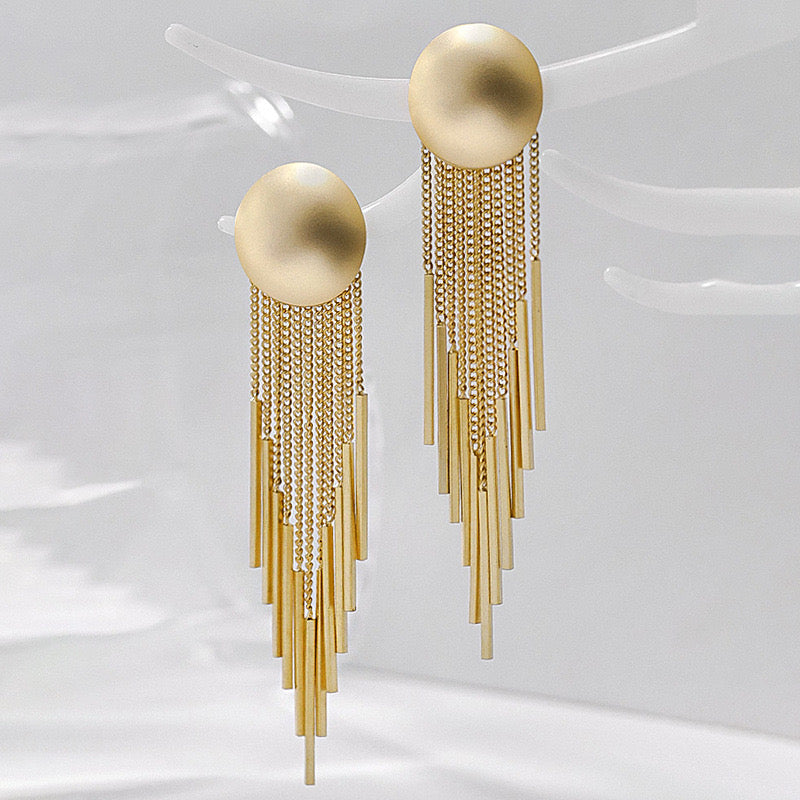 Luxury Long Tassel Earrings