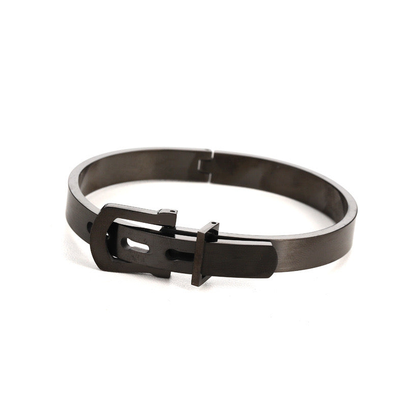 Titanium Steel Belt Buckle Bracelet