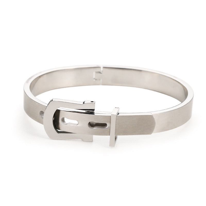 Titanium Steel Belt Buckle Bracelet