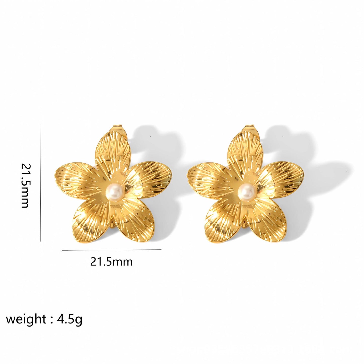 Vintage Butterfly Flower Stub Earrings