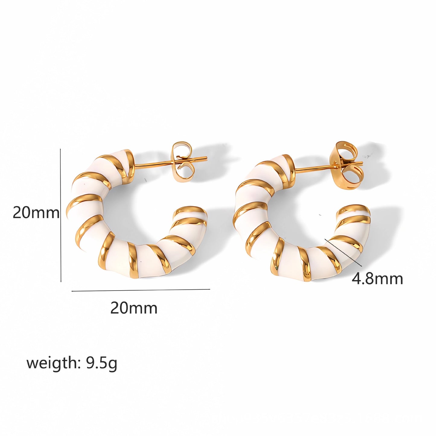 Drip Oil Twist Earrings