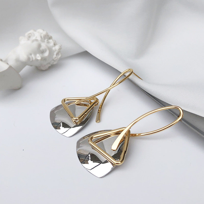 Triangle Retro Stub Earrings