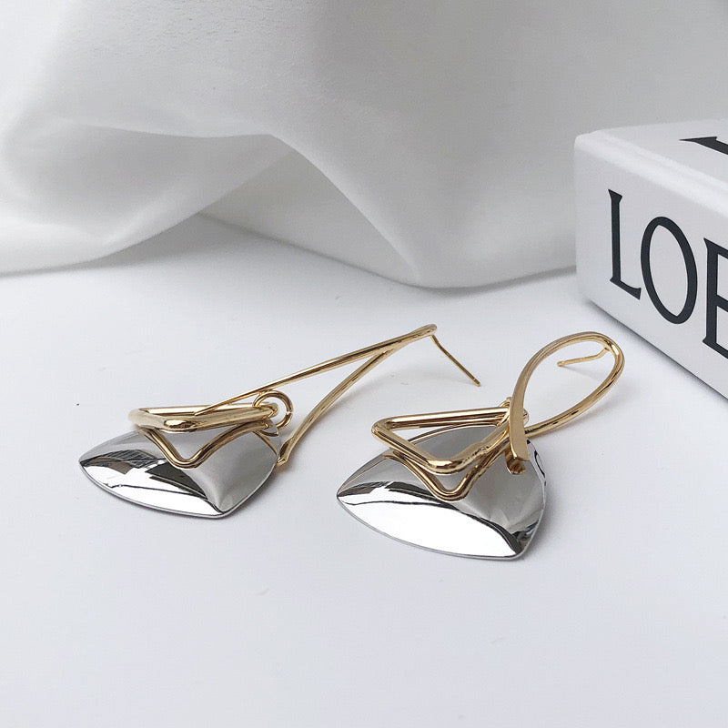 Triangle Retro Stub Earrings